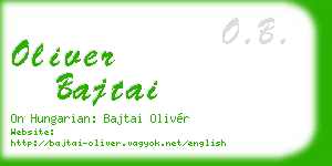 oliver bajtai business card